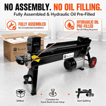 ROCKCUB 7-Ton Electric Log Splitter, Upgraded Ergonomic Foot Pedal for Less Back Strain, Bonus 4-Way Cross Wedge for Rapid Kindling, 3HP Motor 28MPa High Pressure, Fits 22" Logs, Plus Version