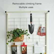 Hanging Plant Stand With Trellis & Hanging Bar Indoor Plant Display Shelf