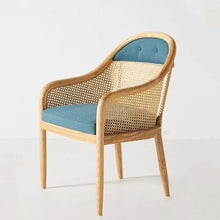 ONMYJFD Office Kitchen Arm Dining Chair Rattan Outdoor Restaurant Ergonomic Chair Wooden Party Furniture
