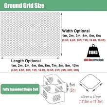 LWJQRSP Expandable 5cm High Gravel Grid for Landscaping, Paving Grate for Patios and Driveways, Multiple (5x7m/16.5x23ft)