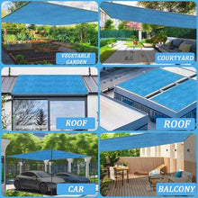 Sun Shade Netting Reinforced 6.6ft x 29.5ft, Waterproof UV-Resistant Canopy for Gardens Greenhouses Patios Pergolas Carports, Grommets for Easy Installation