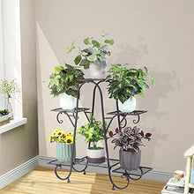 Plant standIndoor Outdoor Tier Plant Stand Black Metal Flower Pot Rack,