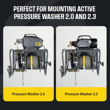 Active Hose Reel Wall Mount for Pressure Washers, for wall mount pressure washer, max 100ft Pressure Washer Hose (3/8” or 5/16” hose). Universal Compatibility Including Active Products