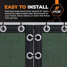 Xpose Safety Privacy Fence Screen 8.5’ x 100’ (12 Pack) – Heavy Duty Green Mesh with 90% Visibility Block, UV Protection – for Garden, Yard, Nursery, Kennel, Dog Run, Greenhouse