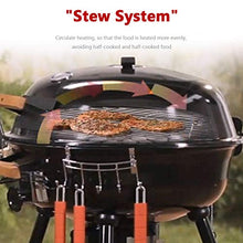 MNSSRN Courtyard Garden Villa Outdoor Barbecue Grill, Barbecue Party Household Charcoal Braised Barbecue Grill Round (Suitable for More Than 5 People)