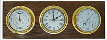 Tabic Brass Tide Clock & Barometer with Hygrometer & Thermometer, Handmade in England Multicolor