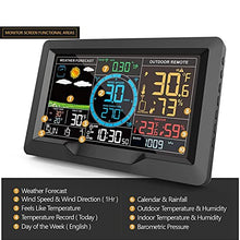 Weather Station Indoor Outdoor Weather Monitoring System,Temperature Humidity Wind Speed Direction Rain UV