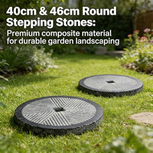 GZHERVICES Courtyard and Lawn Stepping Stones, Garden Walkway Pavers, Decorative Garden Stepping Stones, and Patio Path Steps—Ideal for Landscape Pathways(40x40cm)