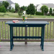 highwood Lehigh Counter Height Balcony Table, Nantucket Blue