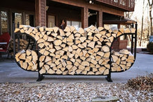 Woodhaven Courtyard Outdoor Firewood Rack With Cover (9 Foot)