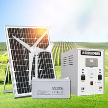 1000W Solar Wind Hybrid Generator Kit | 400W Wind Turbine + 150W Panel | 1.2kWh Battery | Power TV/Fan/Lights 24/7 | ALL DAY POWER