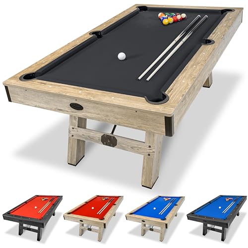 GoSports 7 ft Modern Billiards Pool Table Black