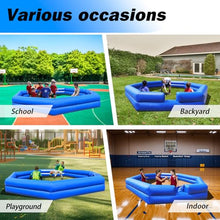 OZIS 20FT PVC Inflatable Gaga Ball Pit with Built-in Blower Blue