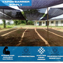 VBS - Black Shade Cloth - Mesh Fabric for Fence Privacy Screen, Garden Shade, Mesh Fence Screening, Shade Cloth Rolls, Wind Screen (80% - 26' x 200')