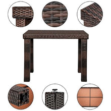 5 PCS Outdoor Bar Set, Patio Stools & Patio Bar Chairs, Outdoor Bar Stools, Bar Chair and Bar Height Table，All Weather Wicker Bar Furniture Set for Garden,Yard, Outdoor Chair and Table
