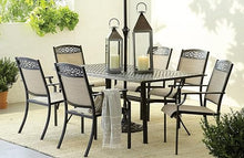 Hanover Lisbon 7-Piece Patio Dining Set Tan