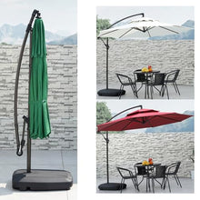 GYYDXXFC Patio Umbrella With Base, Outdoor Sunshade Umbrella, Easy Crank Lift 8 Sturdy Ribs Waterproof For Pool, Porch, Garden, Deck, Backyard(Red,3.0m/9.8ft)