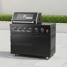 Chery Industrial 46-Inch 4-Burner Gas Grill with Side Burner, 72000 BTU
