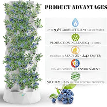 Indoor Gardening Hydroponic Growing System, Column Tower Planting Box, Hydroponic Equipment, DIY Soilless Culture Growing Kit, with 48/64 Planting Points, Gift for Gardening Enthusiasts 10thfloor