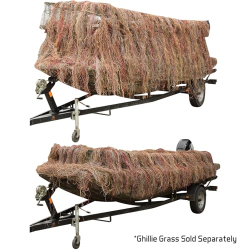 Drake Waterfowl DHG4000-006 Ghillie Boat Blind Mossy Oak Bottomland OSFM