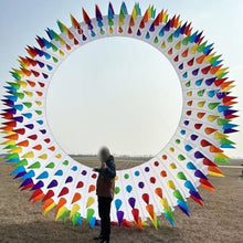 Yingfeida Large Soft Inflatable 6m Ring Kite with Spikes White
