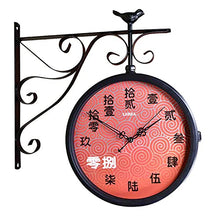 ERTTGWGF Double Sided Hanging Antique Metal Retro Iron for Outdoor Decorative Wall Decoration, Art Decoration, Office, Home, Kitchen, Bedroom Beautiful Scenery