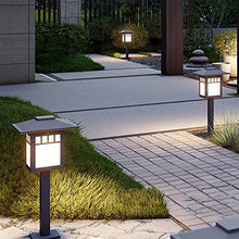 Outdoor Waterproof Lawn Lights E27 1-Light External Garden Lamps Modern Home Yard Decorative Path Lights Outside Floor Mount Lighting Fixture Compatible with Landscape Deck H23.64in ,chandelier lighti