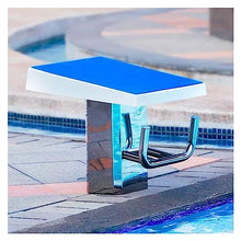 Swimming Competition Jumping Platform, Professional Diving Boards Platform Heavy Duty Jump Stand Pool Diving Board with Stainless Steel Base,with Backstroke Handle, Indoor Outdoor Pool Diving Board,B