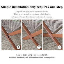 Apk i bc Modern Patio Chair, Outdoor Lounge Chair, Waterproof and Durable, Easily Movable, Suitable for Indoor and Outdoor Relaxation.(Dark,80 * 49 * 74 cm)