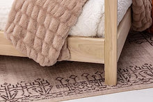 American Furniture Classics Full Canopy Bed with Raised Platform Unfinished Poplar