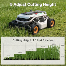 Mowrator S1 4WD 18Ah Remote Control Lawn Mower, Grip Tread Tries, 50° Slope
