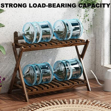TT-YEL 2-Layer Wooden Plant Stand, Indoor Plant Stand, Suitable for Different Flower Pots, Flower Stool, Home Accessories, Suitable for Home, Office, Cafe,68cm(b)