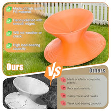 Renvan Gyro Spun Chair for Adult, 36inch Rotating Spun Chair with Anti-Slip Texture, Outdoor Spinning Top Chairs for Mall/Playroom/Backyard (Orange, Large)
