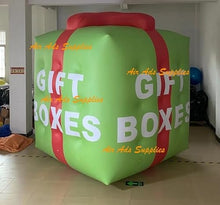 Air-Ads Supplies 8ft Giant Inflatable Square Balloon Advertising Gift Box Green