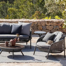 Apk i bc Terrace Rattan Single Creative Leisure Chair, Lightweight and Easy to Move, Suitable for Outdoor Seaside Use, Equipped with 3 Pillows and 1 Cushion(Orange,80 * 85 * 70)