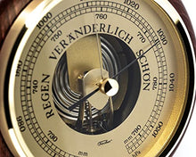 Fischer 1436R-22, barometer, real wood, diameter 170 mm