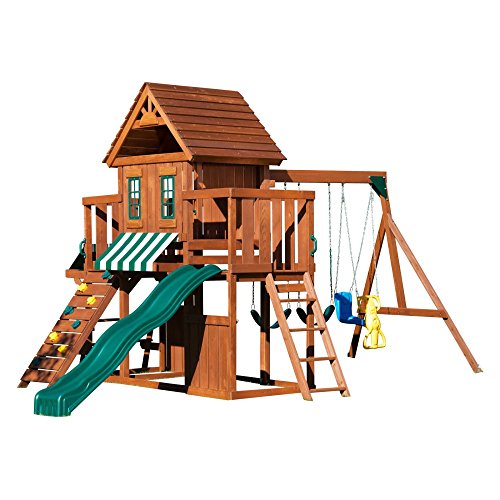 Swing-N-Slide Winchester Wood Play Set Green