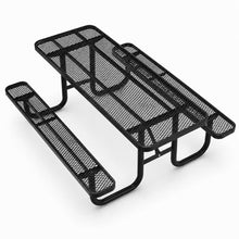 ENCASED Heavy-Duty Outdoor Picnic Table - 8ft (Black)