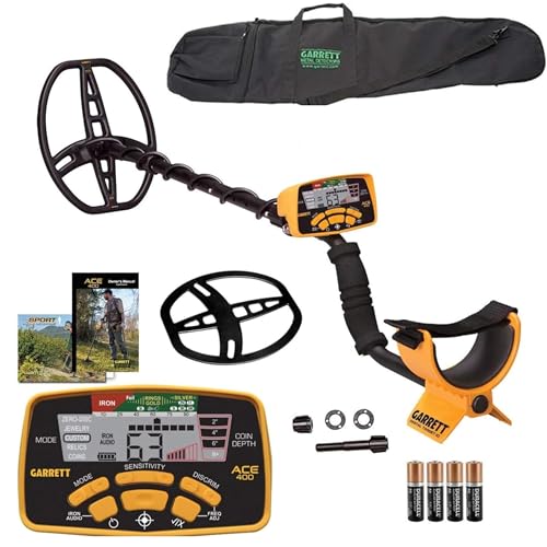 Garrett ACE 400 Metal Detector Bundle with Carry Bag