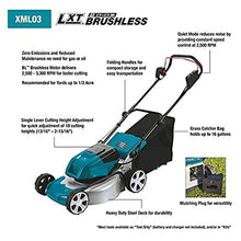 Electric Lawn Mower, Brushless Lawn Mower Kit with 4 Batteries