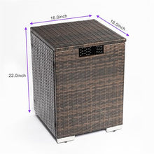 Luxurious Outdoor Rectangular Propane Fire Pit Table –Ceramic Tile Tabletop,Stainless Steel Burner, Electronic Pulse Ignition – Heats 11 Sq.Ft with 40,000 BTU Output (Cover+Table)