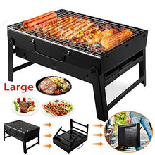 Portable Compact Charcoal BBQ Grill Cooker Bars Smoker Outdoor Camping Foldable Picnic Barbecue Tools