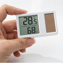 ASWRTYJO ABS Version Solar Digital Thermometer Hygrometer Household Indoor