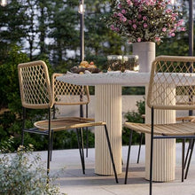TOV Furniture Parcino Terrazzo Concrete Indoor/Outdoor Dining Table