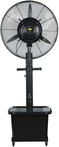 DFEDHF Industrial Misting Fan with Oscillating Cooling Mist Humidifier Adjustable Speed Misting Cooling Fan for Home Office and Restaurant Mobile Atomization Stand Electric, Copper-65cm