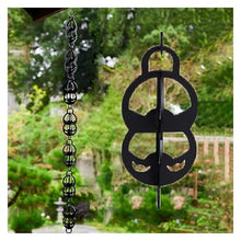 XHsghSEG rain Chain, Stainless Steel Black 1-4m(2 m (6.5ft))