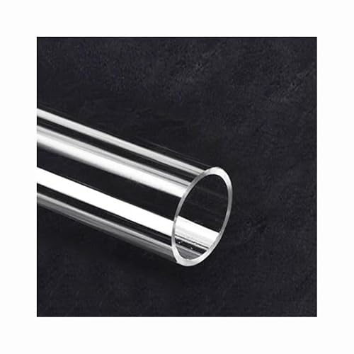 EVANEM Big Size Clear Acrylic Tube, for Fish Tank Aquarium Supplies Hydroponics Watering Transparent Pipe(60x56x500mm)