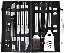 SDVantage 18PCS Grill Set, Grill Accessories,18 Piece Grilling Set with Aluminum Storage Box,Stainless Steel BBQ Tools for Outdoor Indoor Barbecue Grilling Set Easy to use