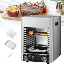 Grill Infrared Outdoor Broiler, Portable BBQ Table Top Steak Searer, Stainless Steel 400-1450 ℉ Small Camping Oven Steak Cooker Machine,220V