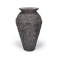 Aquascape Stacked Slate Urn Landscape Fountain Kit Medium Dark Gray
